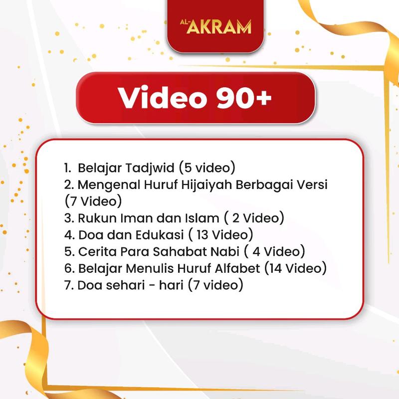 Q-TAB Quran Tablet Anak New Produk Al-Akram Bergaransi 1 Tahun Edukasi Islami Belajar Game Kids Toy 8