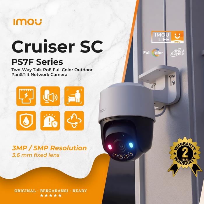 Gambar IMOU Cruiser SC PS7F 5MP H.265 POE P&T Camera Full Color Kamera dari Imou Official Semarang Kota Semarang Tokopedia