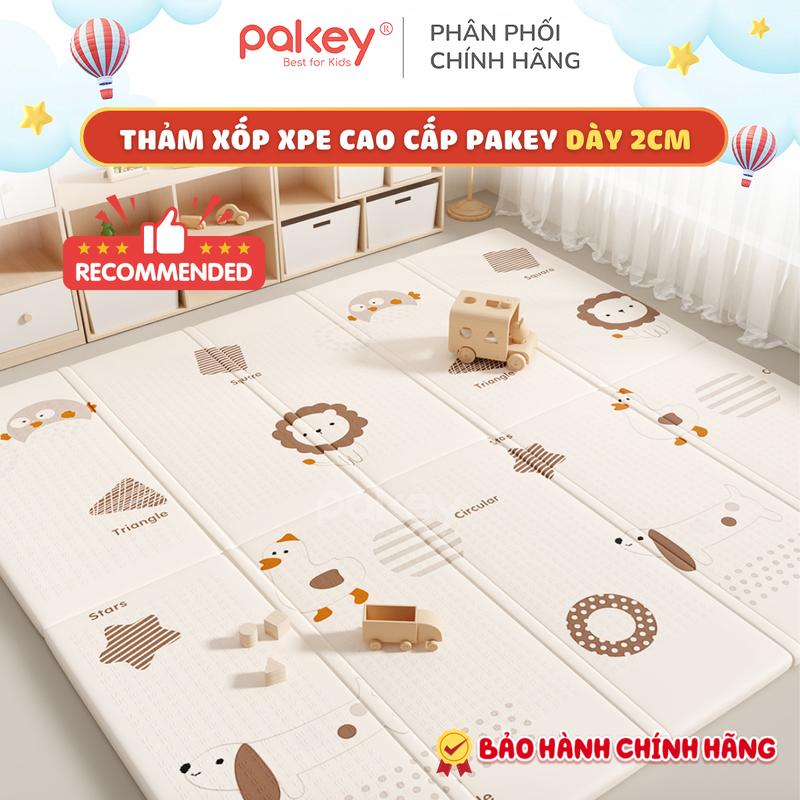   MỚI  Thảm Xốp PAKEY GẤP GỌN Dày 2cm Cao Cấp Thảm Xốp XPE Êm Ái Chống Trơn Trượt An Toàn Cho Bé Tập Bò Tập Đi Họa Tiết Xinh Xắn Sử Dụng Linh Hoạt Cả 2 Mặt Tiện Lợi 