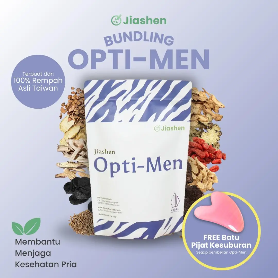 [FREE Batu Pijat Kesuburan] Jiashen Opti-Men - Herbal