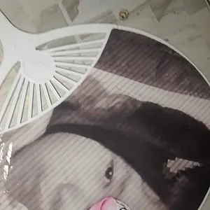 Kipas Kerang Uchiwa Custom Foto Suka Suka Foto Dua Sisi Laminasi Glossy Kipas Anak Sekolah SMA