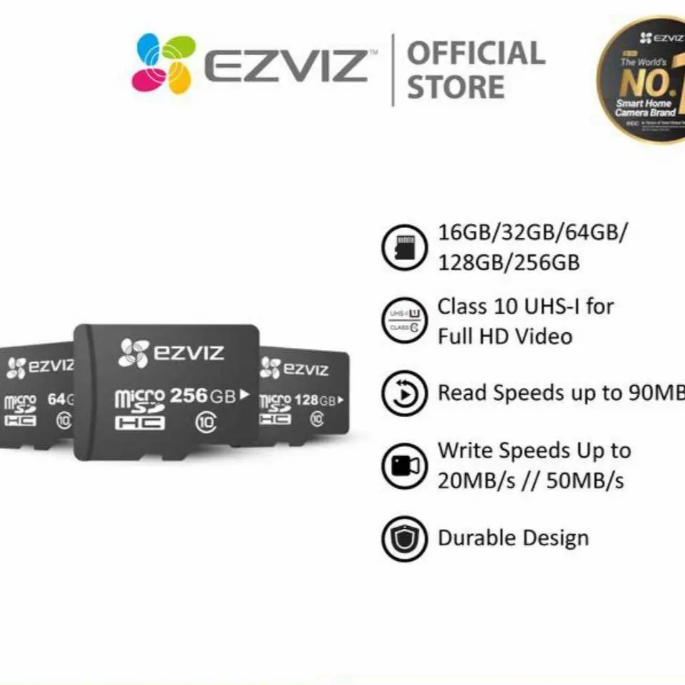 EZVIZ MicroSD 32GB Memory Card Class 10 Kartu Memori CCTV WiFi Camera