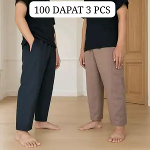 100 DAPAT 3 PCS Celana Sirwal Basic Modern best seller Haji dan Umroh Celana pangsi Celana cargo Celana sontog Celana sholat pria dewasa