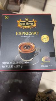 Product Review of (Date: 2027) Cà Phê Đen Hòa Tan Espresso KING COFFEE - Hộp 100 gói x 2.5g - đậm hương vị cà phê Ý Cafe from K** p**c 0