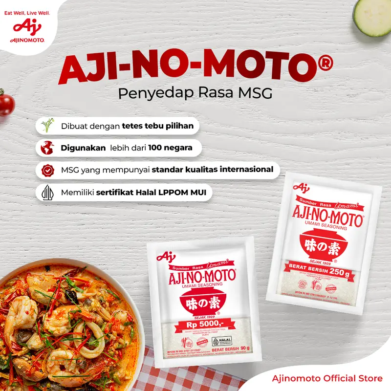 AJI-NO-MOTO Penyedap Rasa MSG Ajinomoto 250g (2 pcs) 2