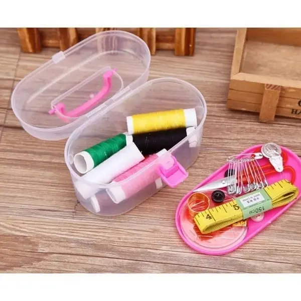 [LA] Set Alat Jahit Sewing Box Set Peralatan Benang Jarum Lengkap Menjahit