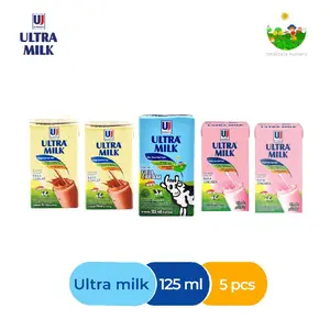 Ultra milk susu UHT 125 ml 5 pcs mix