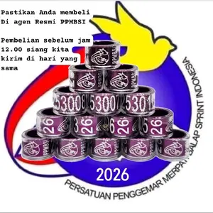 Ring merpati balap PPMBSI 2026 ORIGINAL Harga untuk 1 pcs