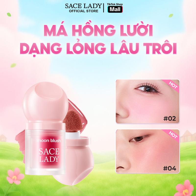   C Phấn má hồng dạng lỏng SACE LADY dưỡng ẩm và làm mịn da 3.8g 
