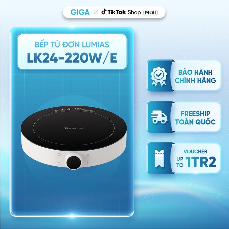 Bếp từ đơn Lumias LK24-220W/LK24-220E/ LK24-220B - 2000W, 9 mức nhiệt - Model mới nhất