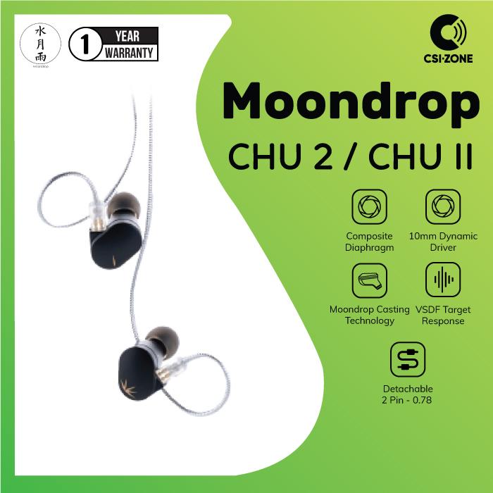 Gambar Moondrop CHU2 / CHU 2 / CHU II Dynamic Driver in Ear Monitor Earphone dari CSI-ZONE Kota Administrasi Jakarta Pusat Tokopedia
