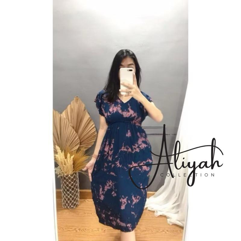 Product Introduction of Daster Manohara Abstrak Bali Realpict - Gaun Wanita Casual Midi Hitam - Baju, Dress, Pesta, Dewasa, Panjang 6