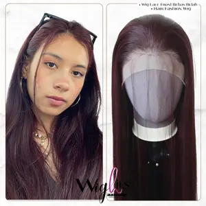 Wig Lace Front Depan Bebas Belah Synthetic Fiber Premium Tahan Panas Bisa Di Cuci Catok Panjang 65 cm