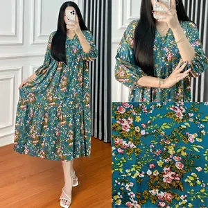 NAGITA DRESS HAWET/DRESS RAYON PREMIUM/DRESS LENGAN BALON/DASTER RAYON/DASTER REMPEL/HOMEDRESS Bulat Busui