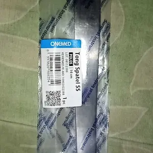ONEMED - Spatel Stainless Steel Polos Tongue Spatula OneMed Mulut Sikat