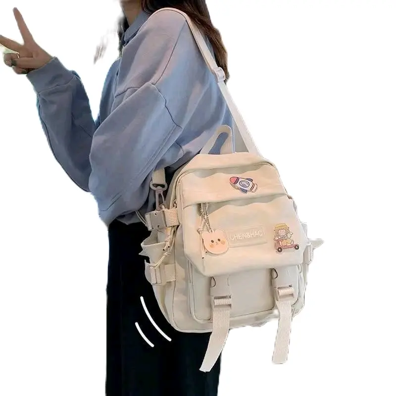 Promo besar tas mini cute multifungsi ransel anak sekolah wanita Hitam Backpack