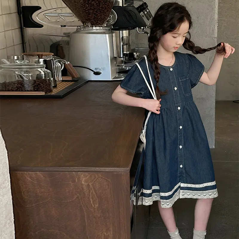 9-11 years Korean Style Girls' Denim Dress, Sweet Lace Denim Skirt, Stylish Thin Denim Ski floral dress kids girl - TikTok Shop Philippines 9-11 years Korean Style Girls' Denim Dress, Sweet Lace Denim Skirt, Stylish Thin Denim Ski floral dress kids girl - TikTok Shop Philippines