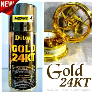 DOTON PREMIUM Gold 24kt Emas Pilox Diton Pilok Pylox 150cc 300ml Cat Emas 24Karat [JAWA,BALI,SUMATRA,KALSEL]