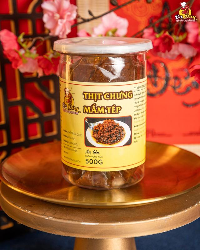 THỊT CHƯNG MẮM TÉP BA DUY HÀNG BÈ TẶNG NƯỚC HÀNG NƯỚC MÀU TRUYỀN THỐNG