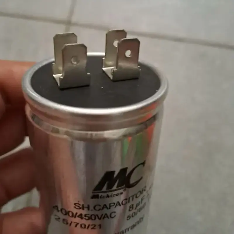 Kapasitor mc 8uf /8 uf 450v mc - Kaki 4