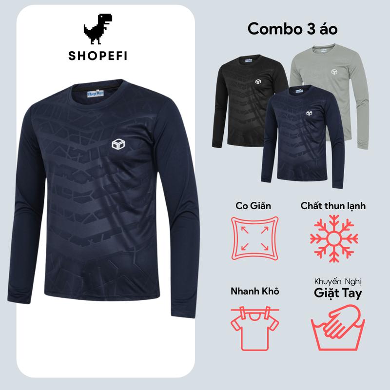 Combo áo thun Sport nam dài tay măc giữ nhiệt, tập Gym, chống nắng nam thể thao co giãn thoải. ao thun basic  - ADV03