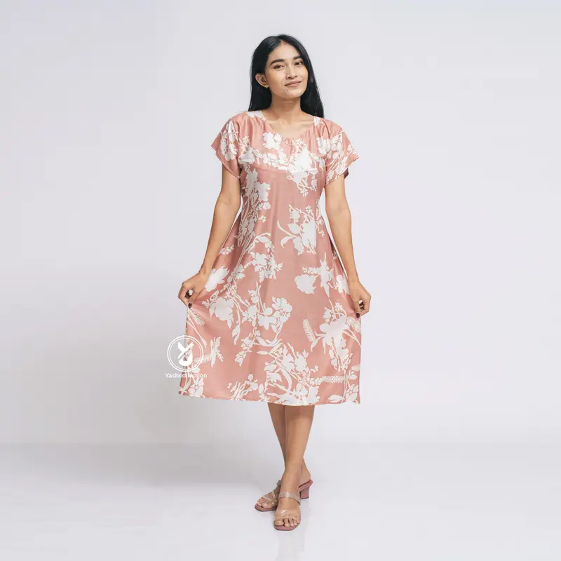 Daster Payung Panjang Selutut Motif Busui Bumil Daster Dewasa Pendek Nyaman Santai Tidur Katun Rayon Lembut Nyaman YashCollection 1