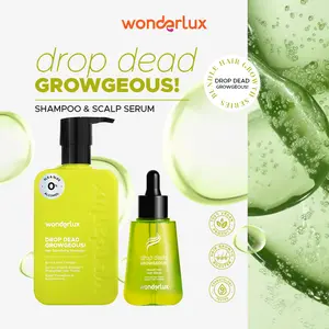 [HARGA SPESIAL] Wonderlux Perfect Combo! [2PCS] Shampoo + Serum Drop Dead Growgeous! Perawatan Rambut Tipis Rontok Kebotakan Haircare Menebalkan Lebat Melembutkan Pembersihan