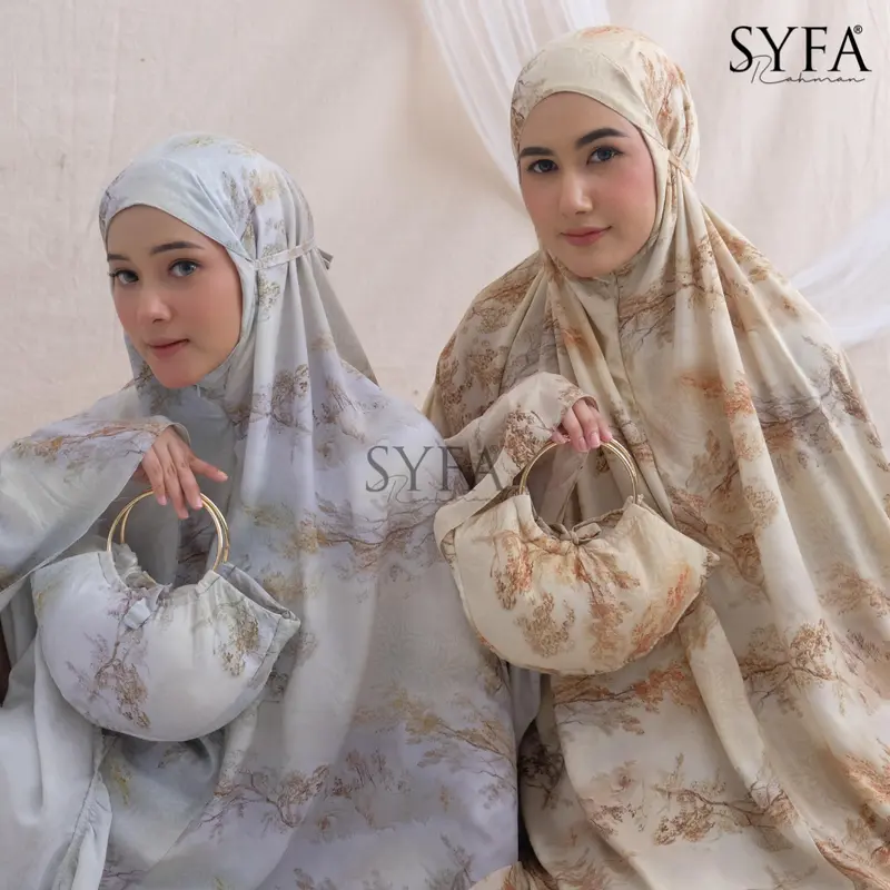 Syfa Rahman - Mukena Dewasa Motif Lasercut | Hameeda Series 0