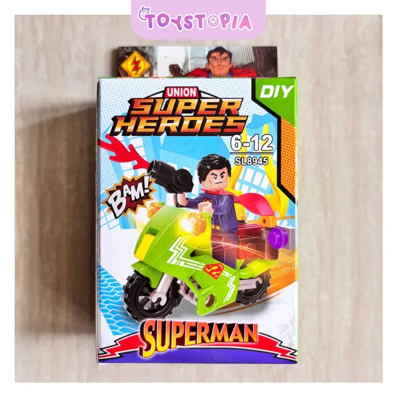 UNION SUPER HEROES Mainan Balok Bricks DIY Batman Iron Man Hulk Superman Spiderman Thor Marvel 4