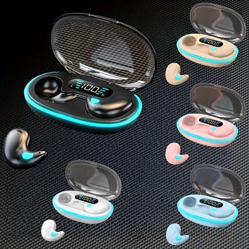 Tai Nghe Nhét Tai Nghe Khi Ngủ, X55, Có 	 Tai nghe nhét tai nghe, âm thanh nổi Hi-Fi, không thấm nước, mic tích hợp, khử tiếng ồn, tương thích với iPhone và Andriod, điều khiển cảm ứng