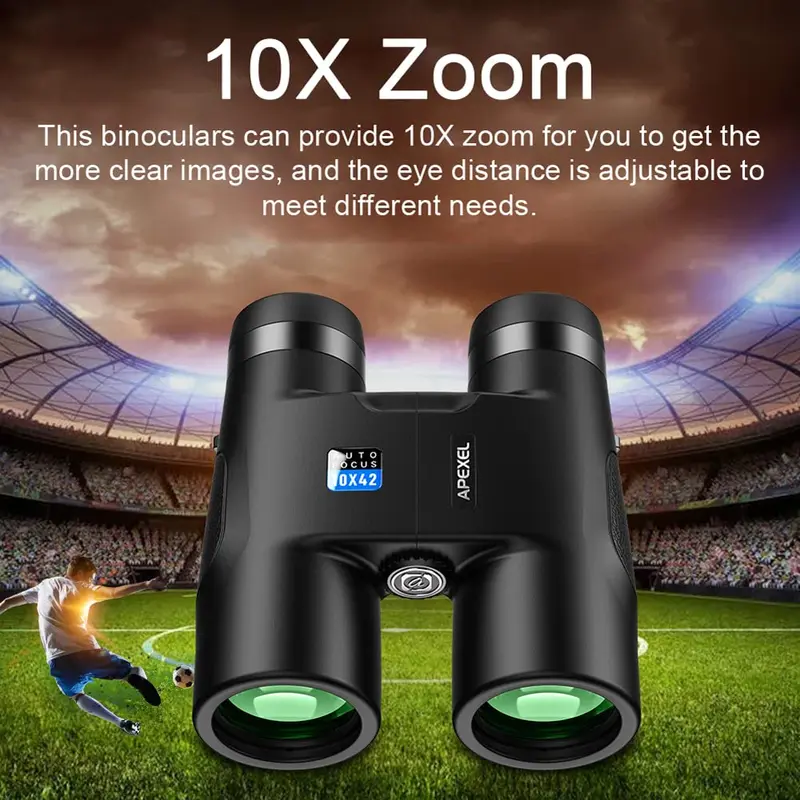 COD APEXEL Teropong Binoculars Fixed Focus HD Vision 10x42 - APL-RB10X42A Best seller Alat Camping 7