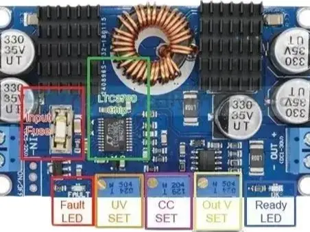 LTC3780 Auto DC Buck-Boost Converter + Stabilized Regulator | 10A 130W 1
