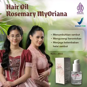 Myoriana Hair Oil Rosemary 20ml - Solusi Rambut Rontok & Panjang Sehat Dengan Peppermint & Argan Oil
