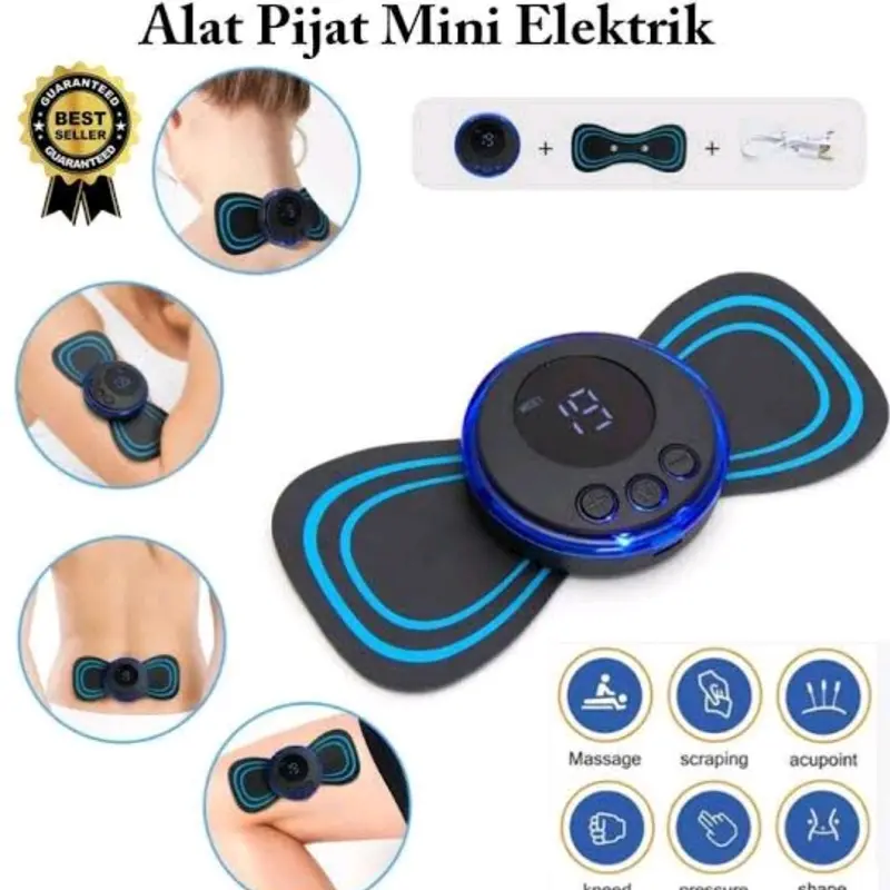 Alat Pijat Elektrik Terapi Leher Memijat Leher Listrik EMS PAD Akupuntur Pijat Punggung Pinggang Kaki Tangan Portable Mini Pad 1