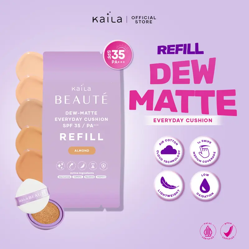 Kaila Beaute Refill Dew-Matte Everyday Cushion SPF 35 PA +++ 0