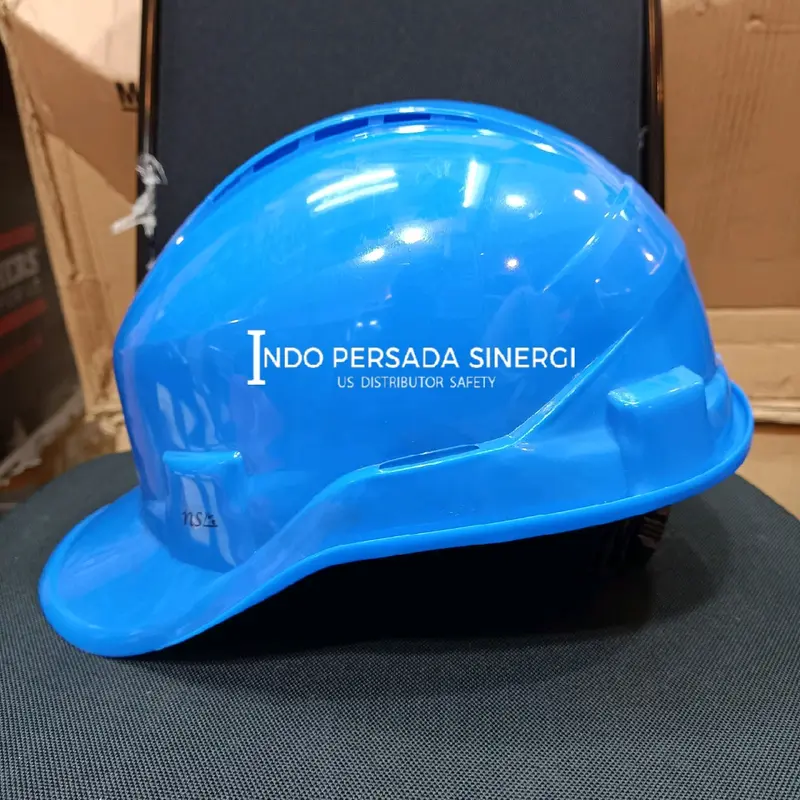 HELM SAFETY PROYEK NSA VENTED WARNA BIRU FASTRACK TALI DAGU - HELM NSA VENTILASI 2