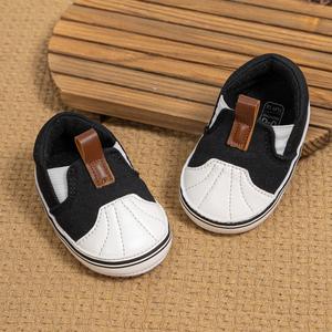 รองเท้าผ้าใบทรงสลิปออน, Unisex, เหมาะสำหรับทารกแรกเกิด, เด็กทารก, เด็กวัยหัดเดิน, เด็กชายและเด็กหญิง, รองเท้าเปล