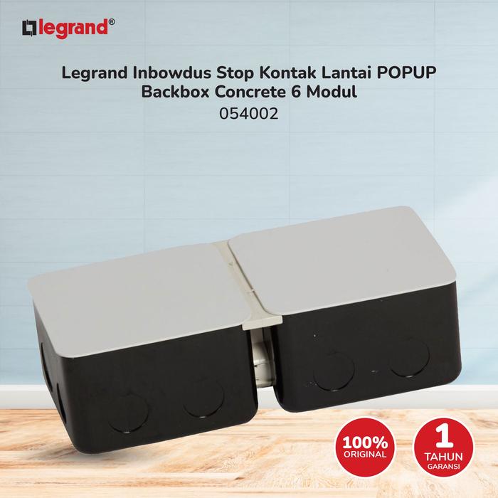 Gambar Legrand Inbowdus Stop Kontak Lantai POPUP Backbox Concrete 6 Modul - 54002 dari LegrandPowerSolution.id Kota Administrasi Jakarta Barat Tokopedia