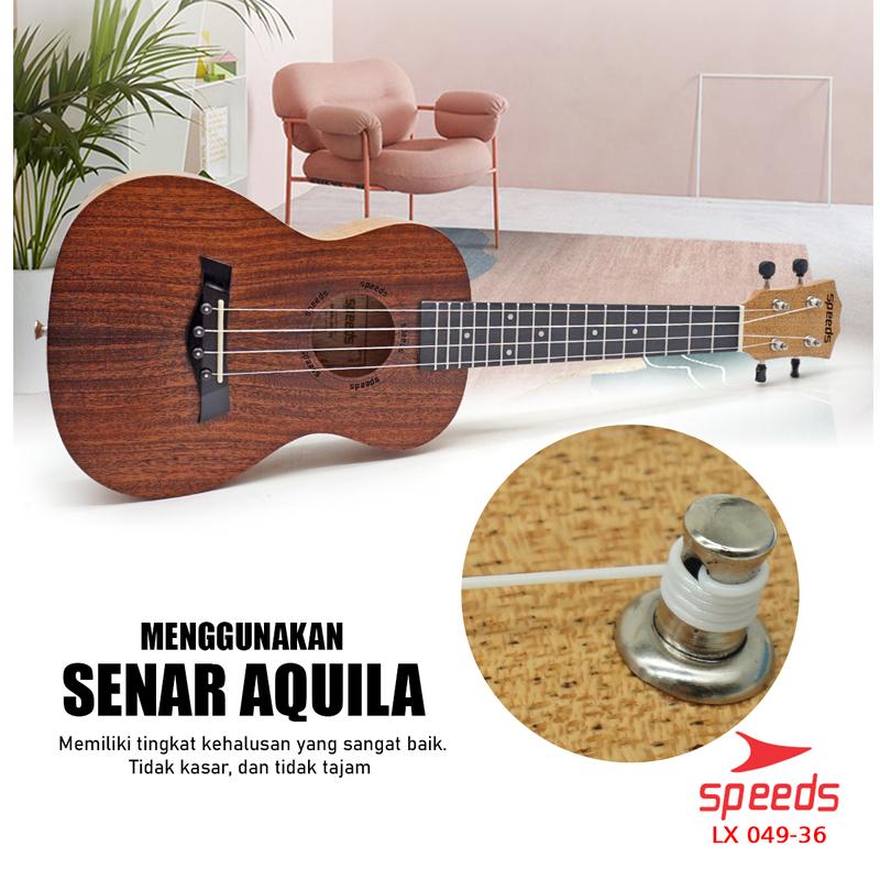 Ukulele Concert Ukulele 4 Senar Ukulele 24 Inch Akustik Kayu Premium SPEEDS 049-36 4