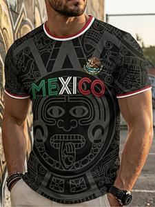 Camiseta de fútbol de México para hombre, jersey de verano transpirable, ropa casual, viajes y fiestas, diseño ligero, ajuste cómodo