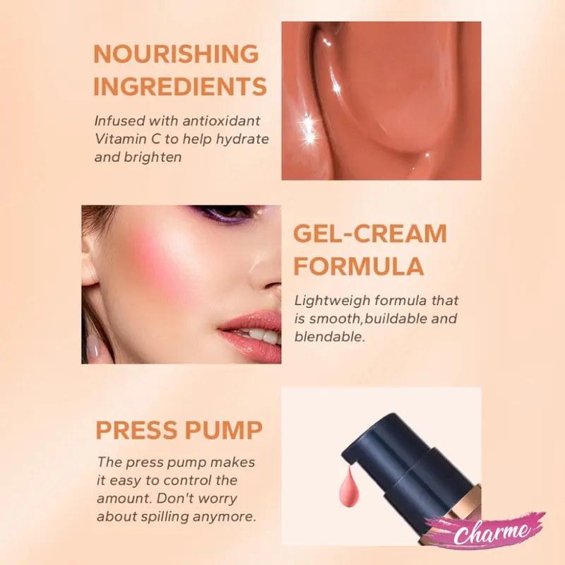 (READY & ORI) BEAUTY GLAZED Liquid Blush On B179 4