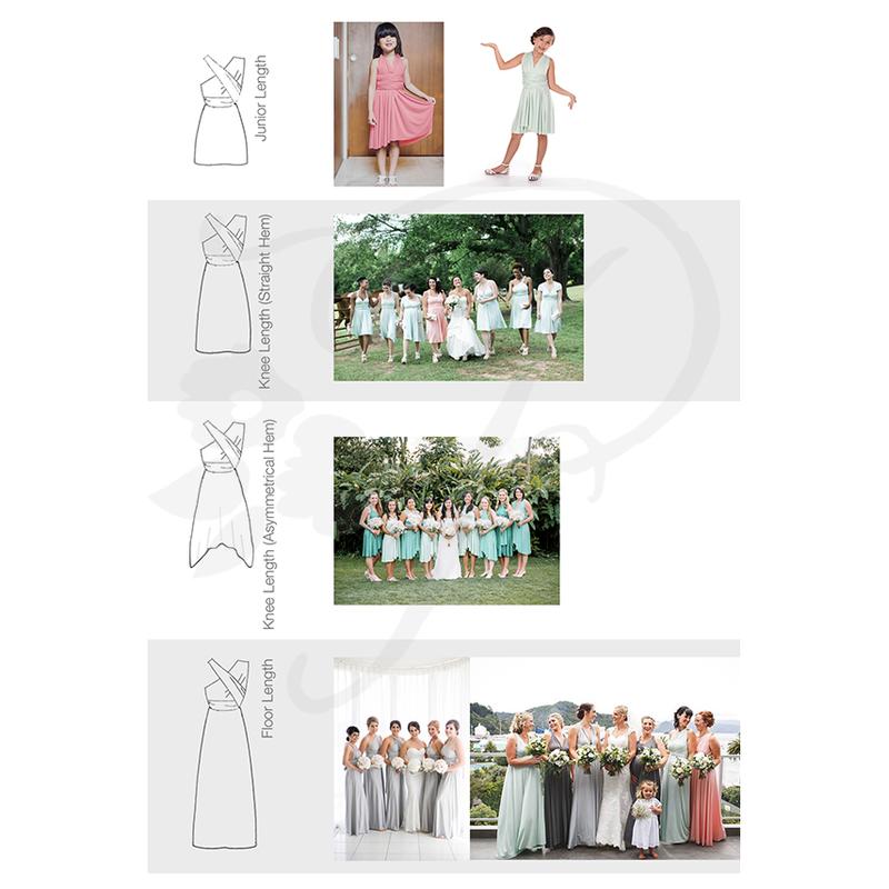[SG Local Stock]  Bubblegum Convertible Multiway Infinity Knee Length Dress Bridesmaid Dress Prom Dress Wedding Dress 4