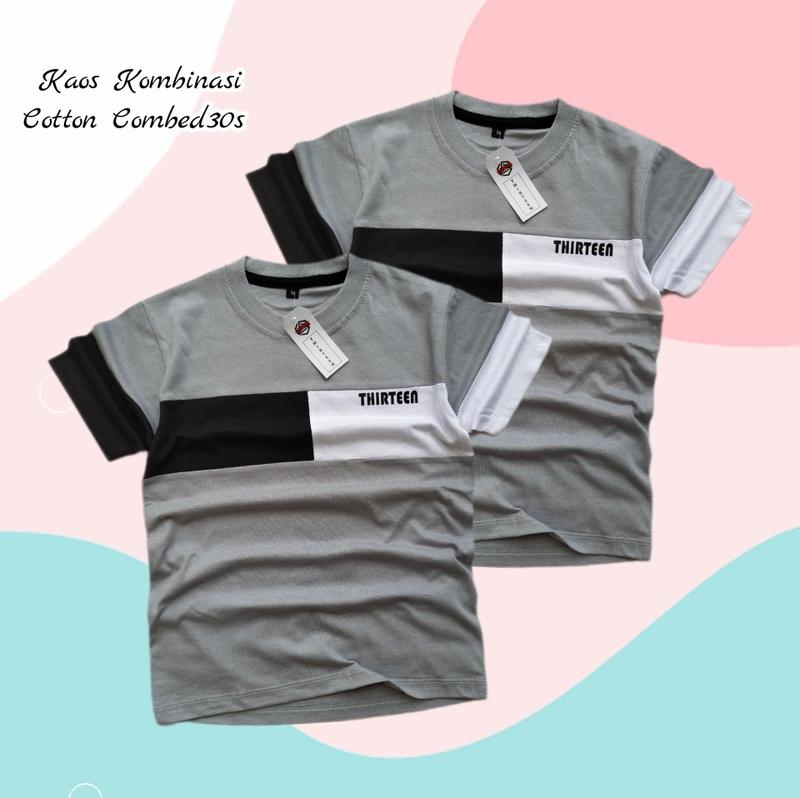 Product Introduction of Kaos kombinasi anak abu Thirteen umur 1-10 tahun 26