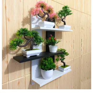 Rak Gantung / Rak Vintage minimalis / Rak SerbagunaVasbunga Gantung Rak Zigzag Hiasan Dinding Dekorasi Rumah