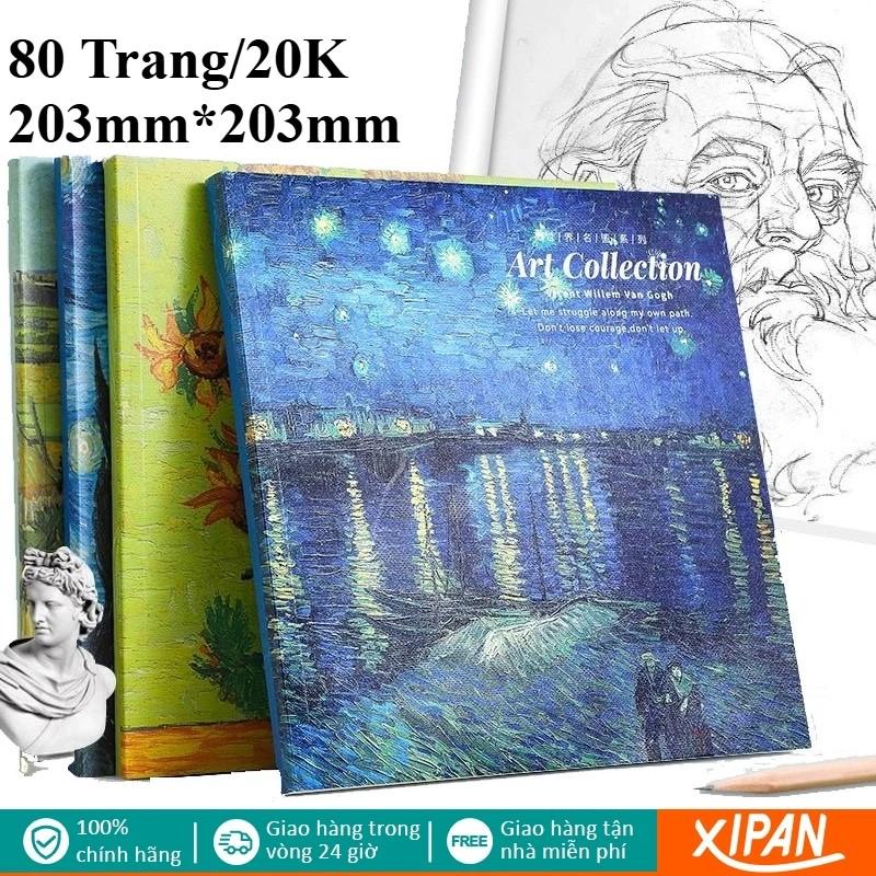 Sổ vẽ phác thảo Sketchbook Van Gogh 80 trang sổ vẽ màu nước Xipan sketch book sổ vẽ tranh sổ vẽ chì sổ tập vẽ