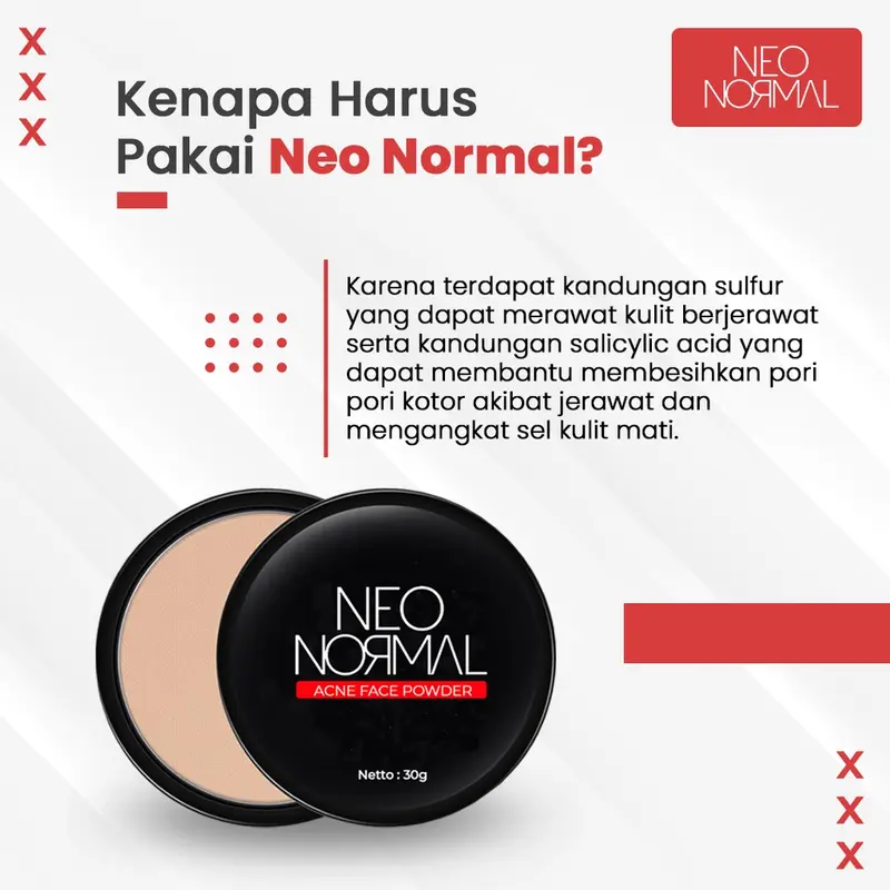 NEO NORMAL Acne Face Powder (Penghilang Jerawat / Anti Acne) 1