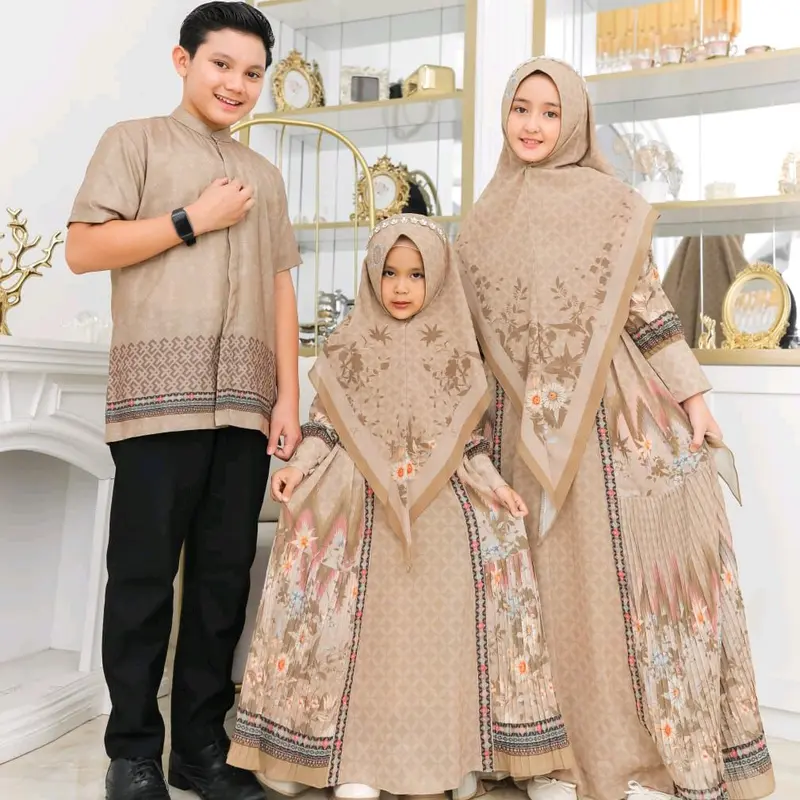 (khusus gamis anak) Gamis couple ibu anak 2025 khalisa syari by AC original 5