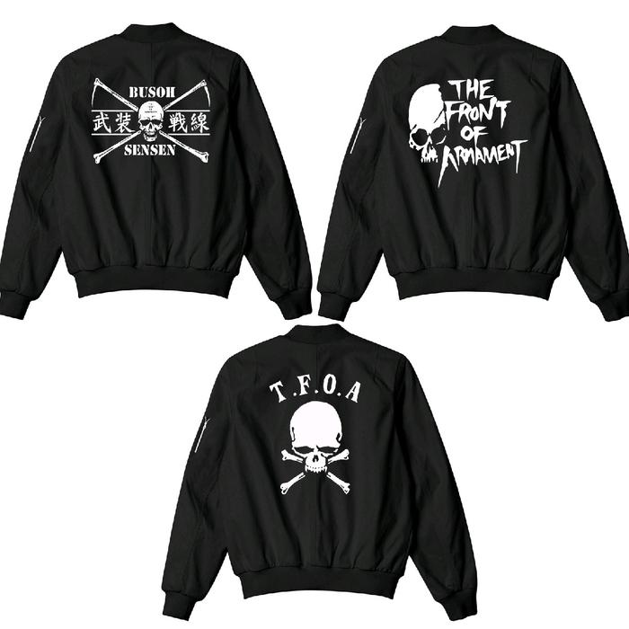 Jual Jaket Bomber TFOA The Front Of Armament Crows Zero - Hitam V3