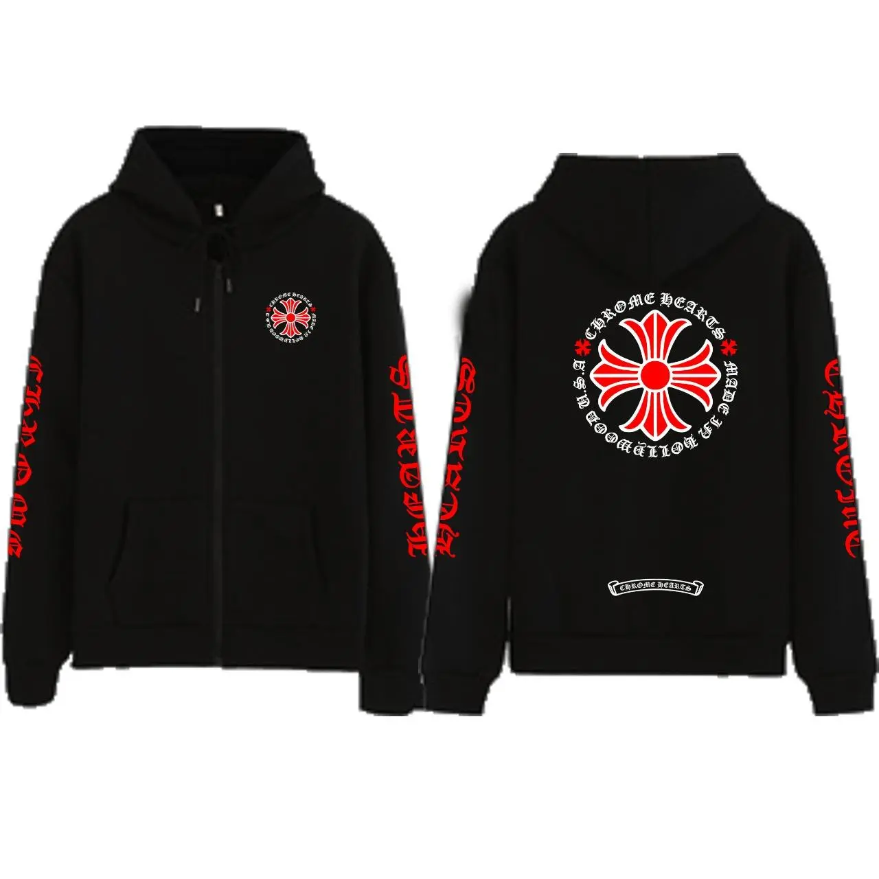 Jaket zipper NCT jaemin red cross sablon lengkap