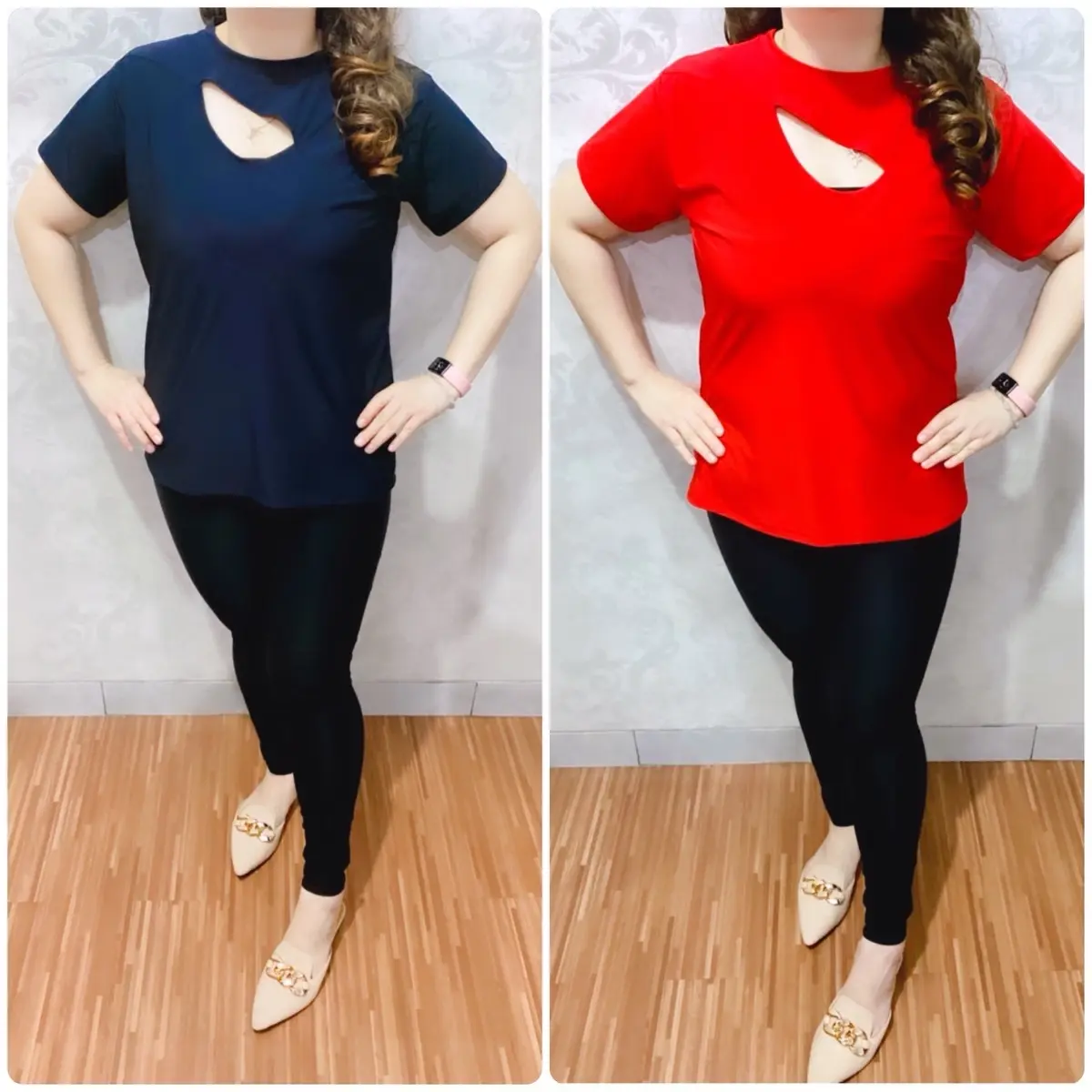 Atasan Elena Top Baju Jumbo Size / Atasan Senam Jumbo Big Wanita Sport
